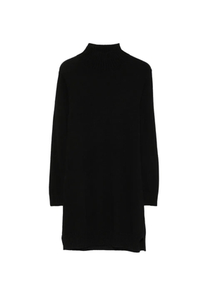 SERGIO MORETTI FIRENZE ribbed-knit high-neck mini dress - Black