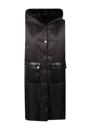 Max Mara hooded quilted gilet - Black