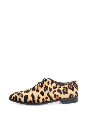 Marni Pre-Owned leopard-print calf-hair shoes - Neutrals