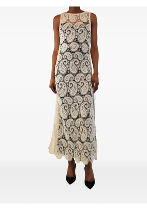 Melissa Odabash crochet paisley-pattern maxi dress - Neutrals