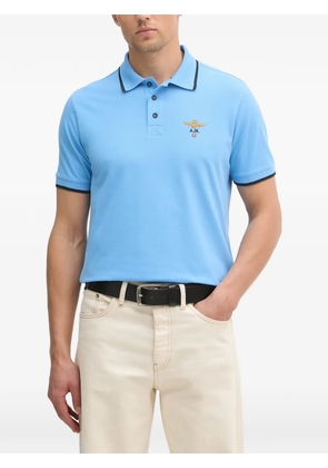 Aeronautica Militare eagle-embroidered polo shirt - Blue