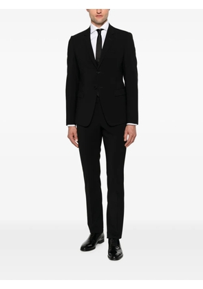 Emporio Armani single-breasted wool suit - Black