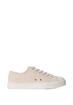 Polo Ralph Lauren logo-print canvas sneakers - Neutrals