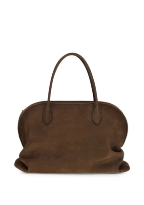 The Row Agnes 15 nubuck shoulder bag - Brown