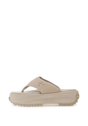 Converse Run Star suede platform sandals - Neutrals