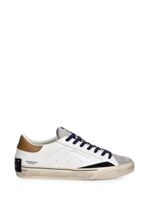Crime London 2.0 distressed panelled sneakers - White