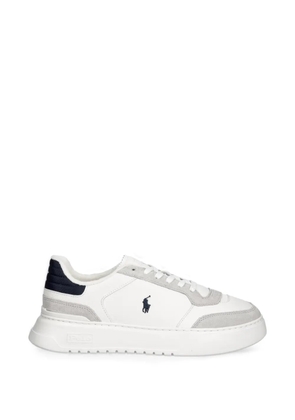 Polo Ralph Lauren logo-embroidered panelled sneakers - White