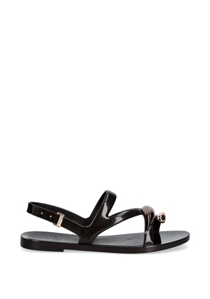 Melissa buckle-fastening metallic-detail sandals - Black