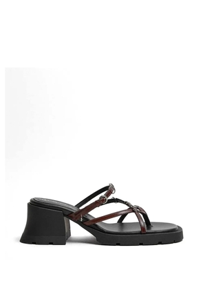 Miista ring-embellished multi-strap sandals - Brown
