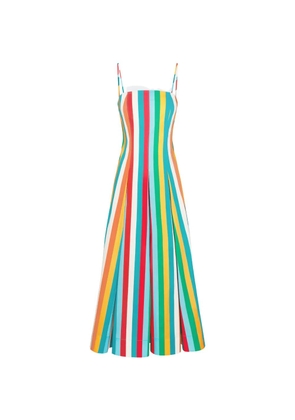 Simon Miller Astrid stripe-print midi dress - Blue