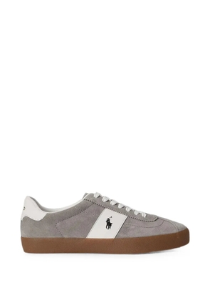 Polo Ralph Lauren suede logo-embroidered sneakers - Grey