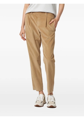 Brunello Cucinelli pleated corduroy trousers - Neutrals