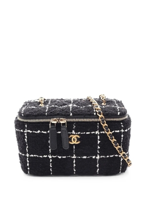 CHANEL Pre-Owned 2021s Vanity tweed shoulder bag - Black