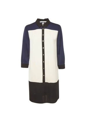 Dvf Vintage colour-block shirt dress - White