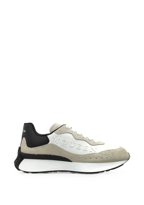 Alexander McQueen logo-embossed panelled sneakers - White