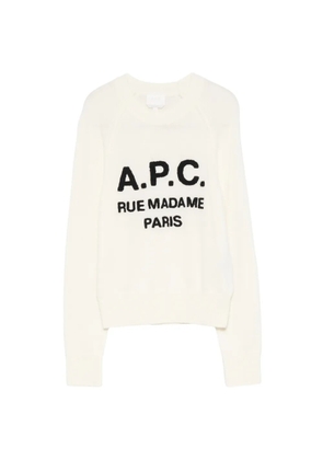 A.P.C. Alissa logo-embroidered sweater - White