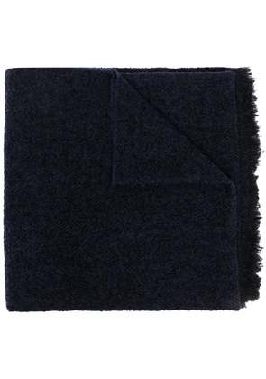Rick Owens fringed edge scarf - Blue