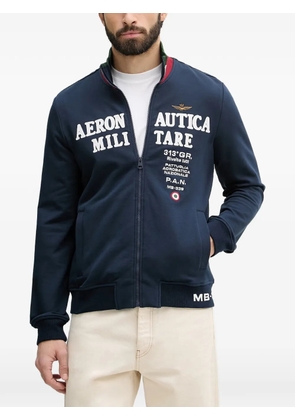 Aeronautica Militare P.A.N zip-up sweatshirt - Blue
