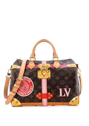 Louis Vuitton Pre-Owned Speedy Bandouliere Bag Limited Edition Summer Trunks Monogram Canvas 30 satchel - Brown