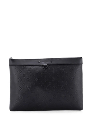 Louis Vuitton Pre-Owned Discovery Pochette Monogram Shadow Leather GM pouch - Black