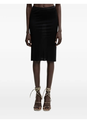 Rick Owens Lilies elasticated-waistband jersey midi skirt - Neutrals