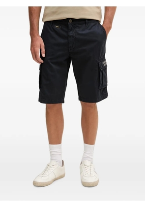 Aeronautica Militare logo-plaque cargo shorts - Blue