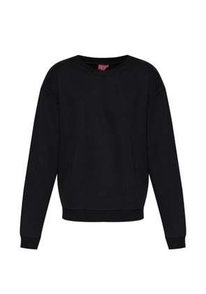 Diesel logo-embroidered sweater - Black