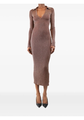 Simon Miller ribbed-knit maxi dress - Brown