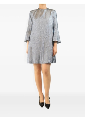 Stella McCartney Pre-Owned lurex bell-sleeve dress - Blue