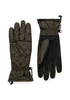 Barbour quilted drawstring gloves - Green