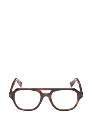 Zegna pilot-frame glasses - Brown