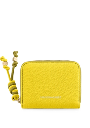 MAISON de SABRÉ grained leather zip wallet - Yellow