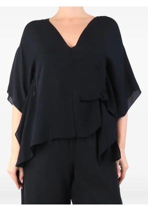 Nanette Lepore asymmetric V-neck blouse - Black