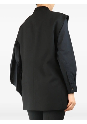 RABENS SALONER shawl-lapel waistcoat - Black