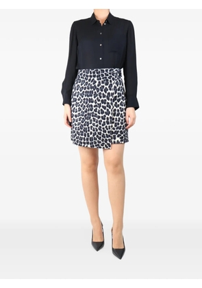 P.A.R.O.S.H. leopard-print wrap mini skirt - Neutrals
