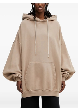 Rick Owens DRKSHDW oversized drawstring hoodie - Neutrals