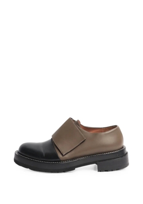 Marni Pre-Owned touch-strap leather loafers - Black