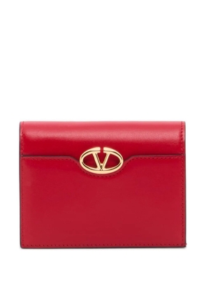 Valentino Garavani VLogo the Bold edition small calfskin wallet - Red