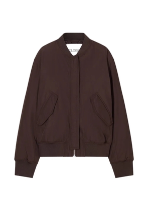 Closed logo-patch bomber jacket - Brown