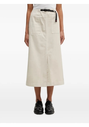 Gramicci belted-waist patch-pocket midi skirt - Neutrals