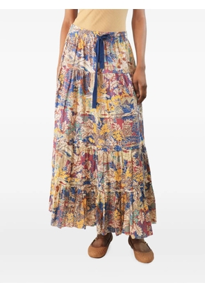 The Great. floral-print maxi skirt - Neutrals