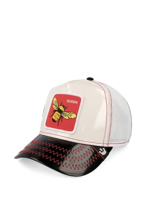GOORIN BROS embroidered patch mesh-panel cap - White