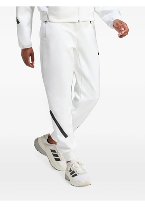 adidas logo-print track pants - White