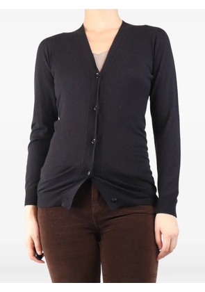 Max Mara fine-knit V-neck cardigan - Brown