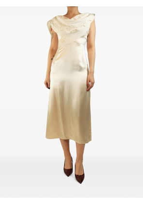 Altuzarra broderie satin midi dress - Neutrals