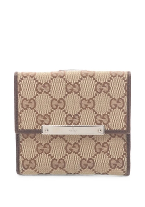 Gucci Pre-Owned 2010s GG-canvas bi-fold wallet - Neutrals