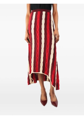 Marni Pre-Owned striped knit skirt - Red