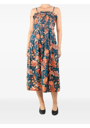 Ulla Johnson floral-print midi dress - Blue