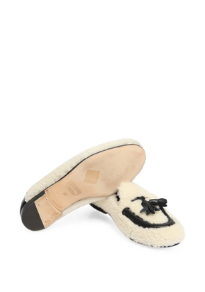 Fratelli Rossetti tassel-detail sheepskin loafers - Neutrals