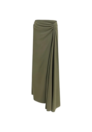 Alexander McQueen asymmetric-waist maxi skirt - Green